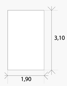 ширина потолка